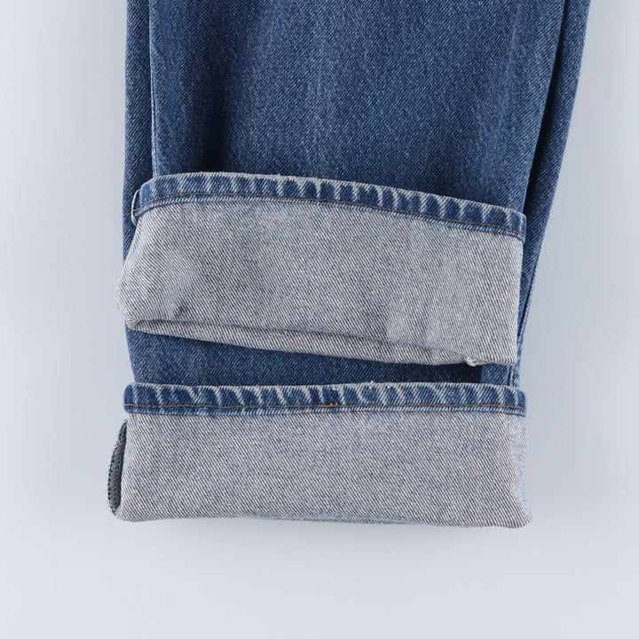 Levi's 505 Regular Fit Straight Leg Tapered Denim Pants, Men's Size W35 (approx.) unclear blue type Vintage Second Hand