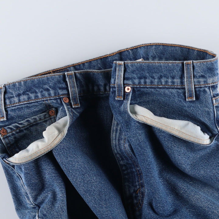 Levi's 505 Regular Fit Straight Leg Tapered Denim Pants, Men's Size W35 (approx.) unclear blue type Vintage Second Hand