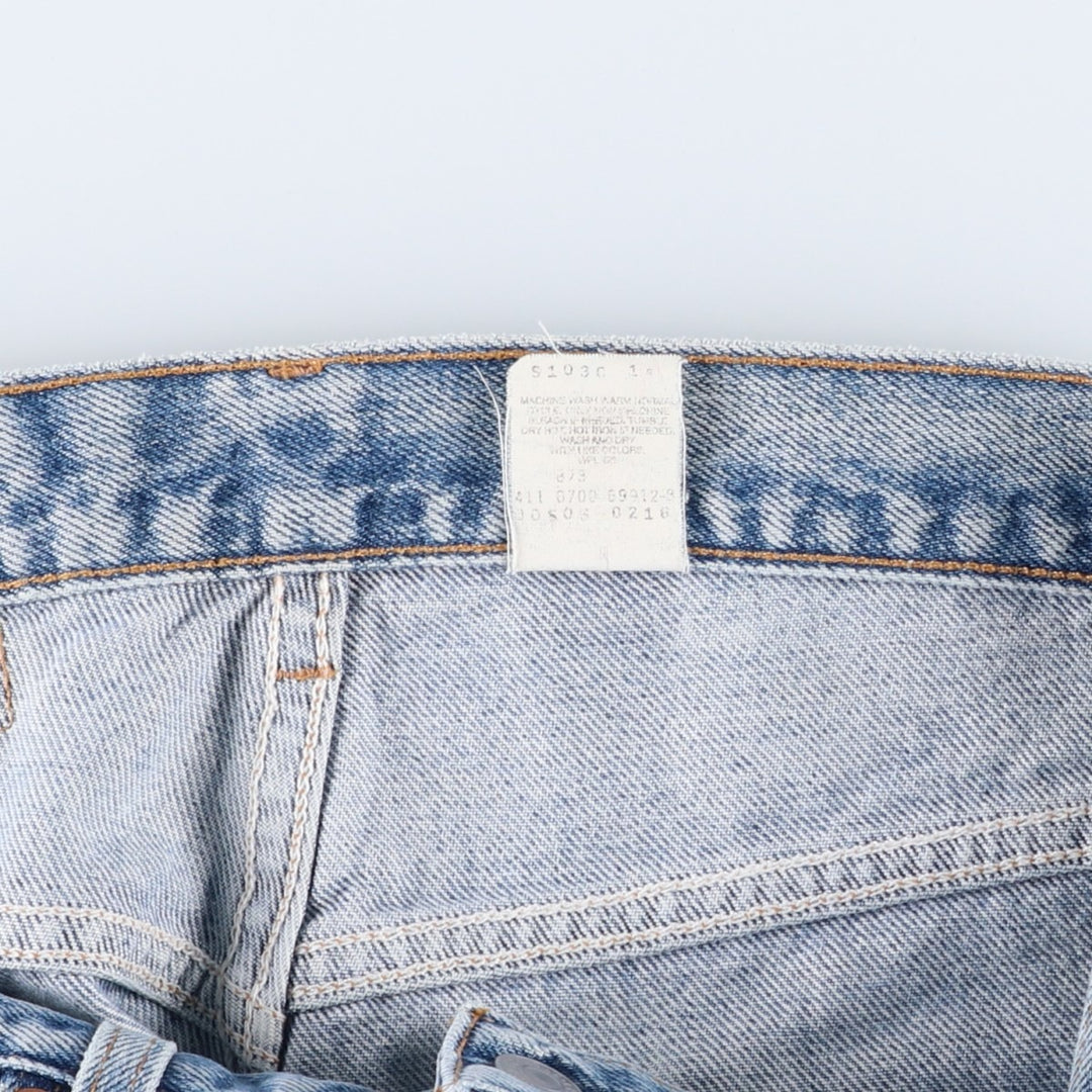 00'S Levi's 505 REGULAR FIT STRAIGHT LEG tapered denim pants for men, size w31 cotton Blue type light blue Vintage Second Hand