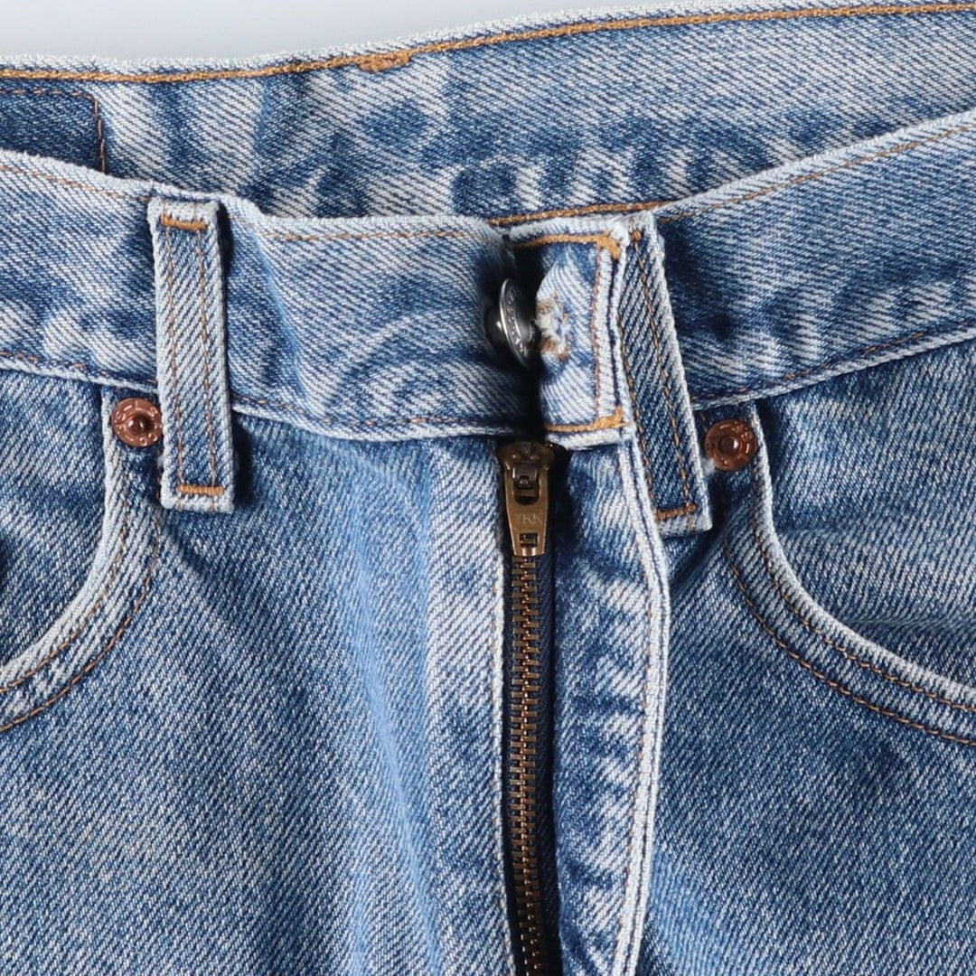 00'S Levi's 505 REGULAR FIT STRAIGHT LEG tapered denim pants for men, size w31 cotton Blue type light blue Vintage Second Hand