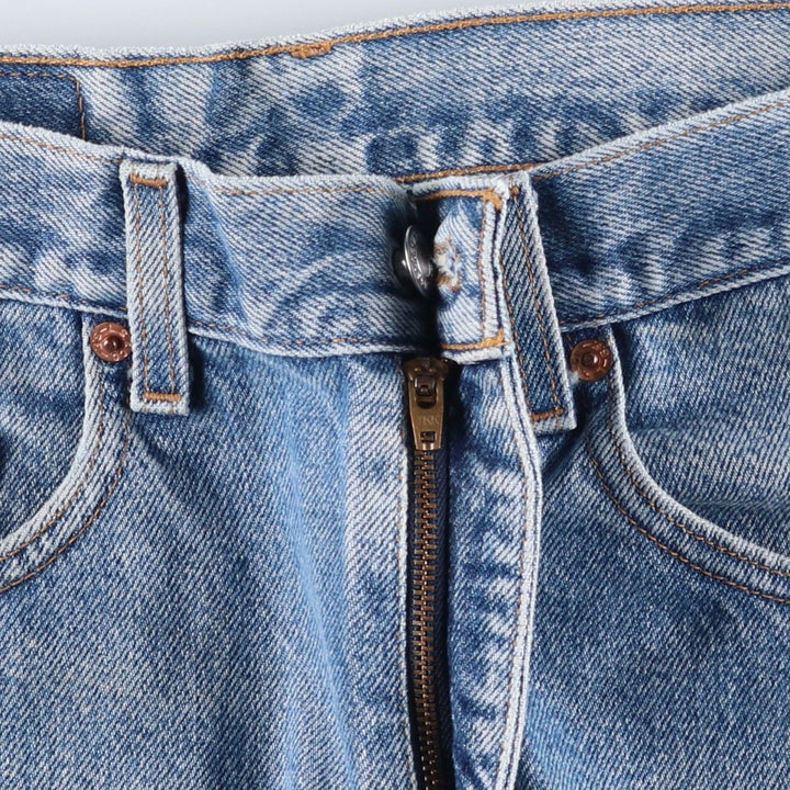 00'S Levi's 505 REGULAR FIT STRAIGHT LEG tapered denim pants for men, size w31 cotton Blue type light blue Vintage Second Hand