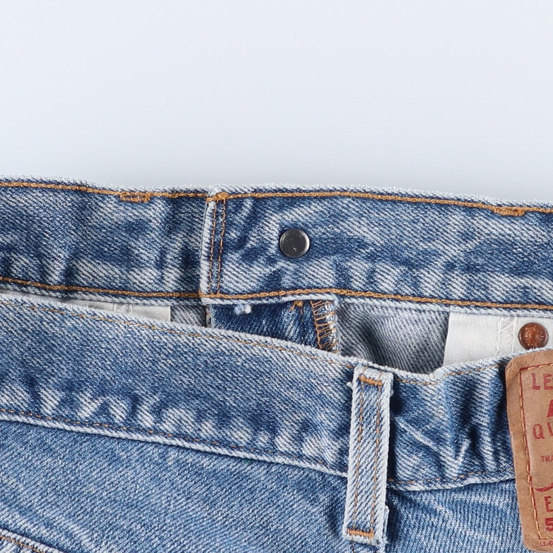 00'S Levi's 505 REGULAR FIT STRAIGHT LEG tapered denim pants for men, size w31 cotton Blue type light blue Vintage Second Hand