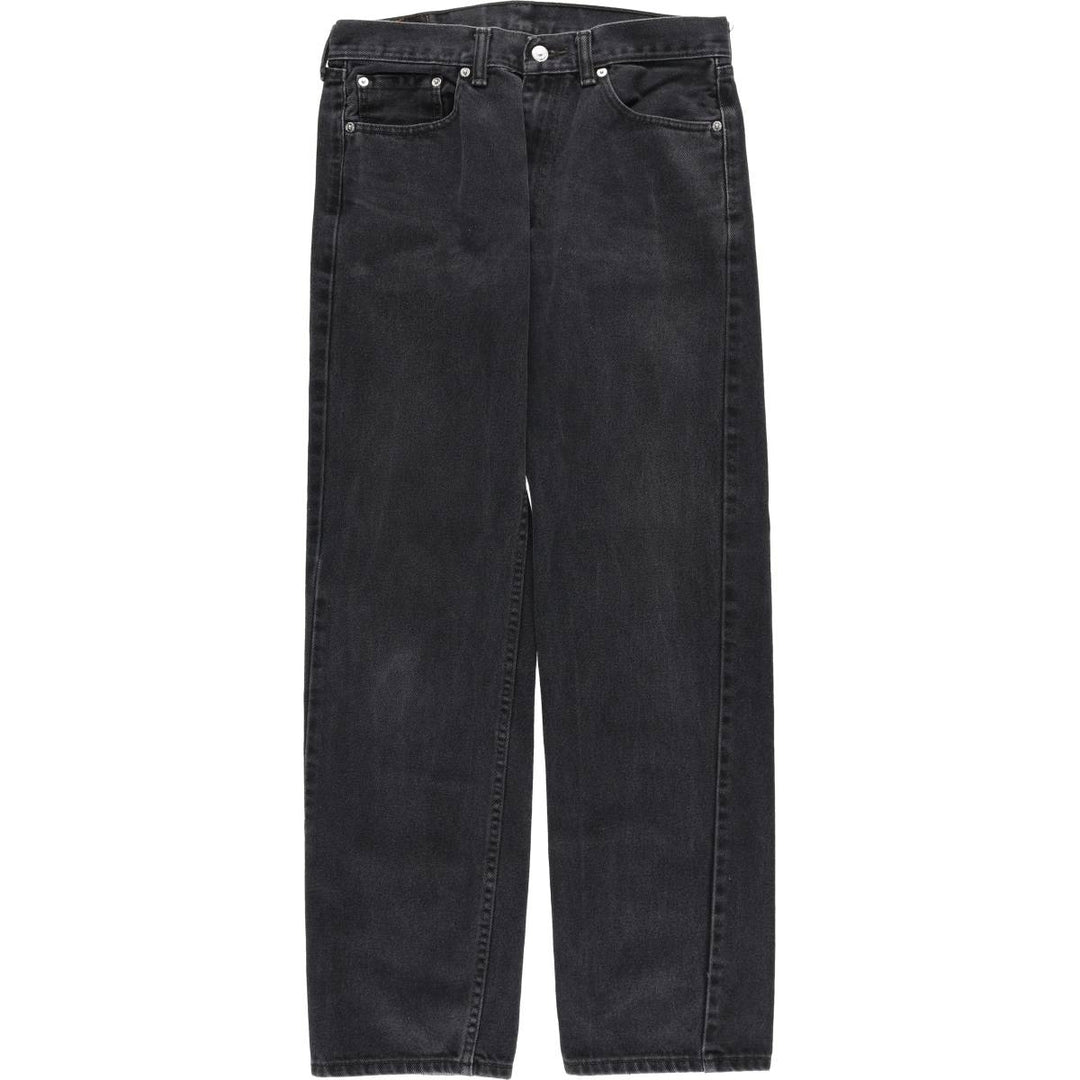 Levi's 505 Black Denim Tapered Denim Pants for Men, W33 equivalent cotton black type Vintage Second Hand