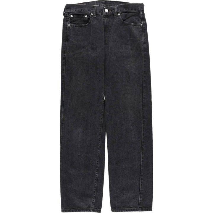 Levi's 505 Black Denim Tapered Denim Pants for Men, W33 equivalent cotton black type Vintage Second Hand