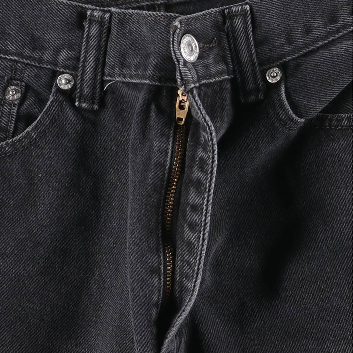 Levi's 505 Black Denim Tapered Denim Pants for Men, W33 equivalent cotton black type Vintage Second Hand