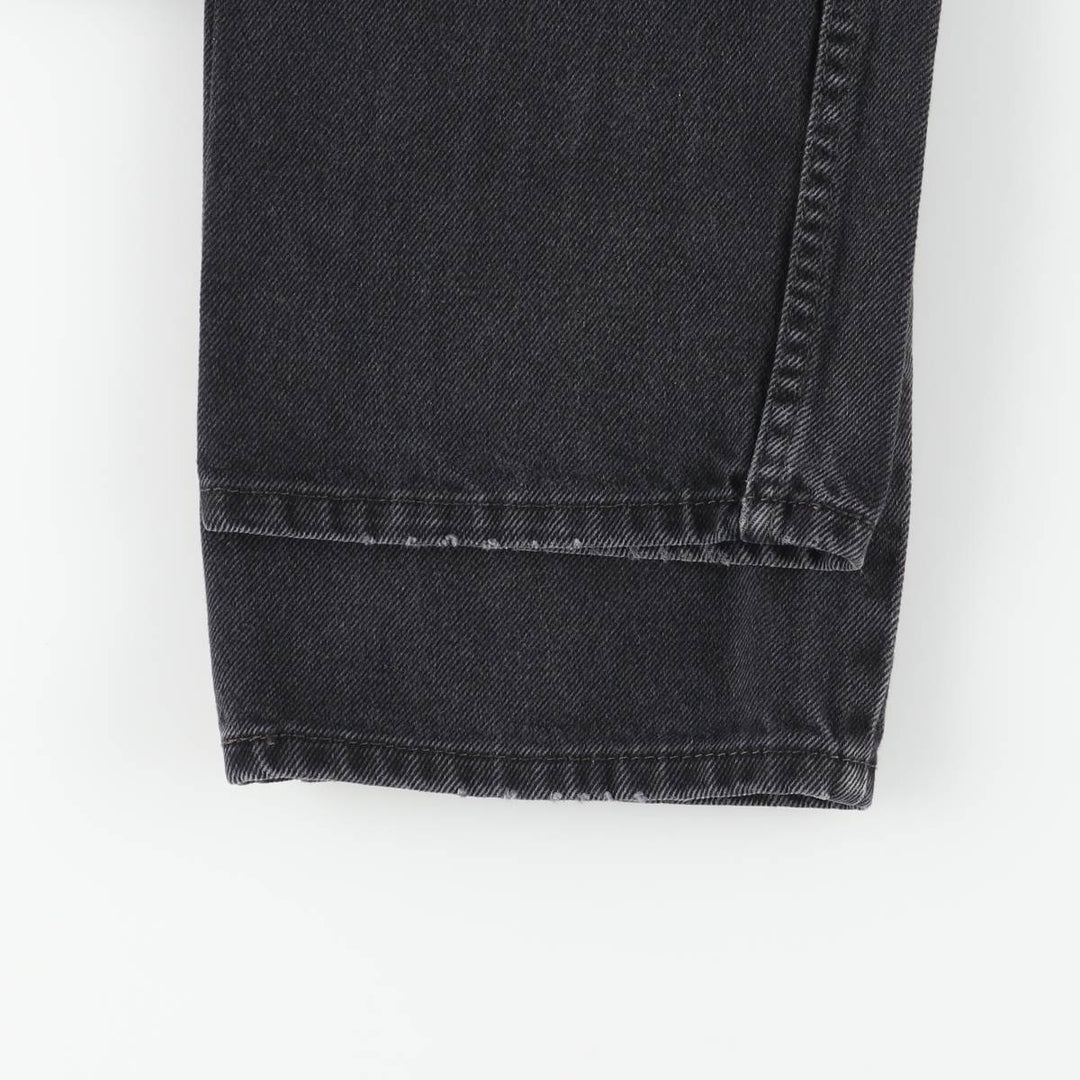 Levi's 505 Black Denim Tapered Denim Pants for Men, W33 equivalent cotton black type Vintage Second Hand