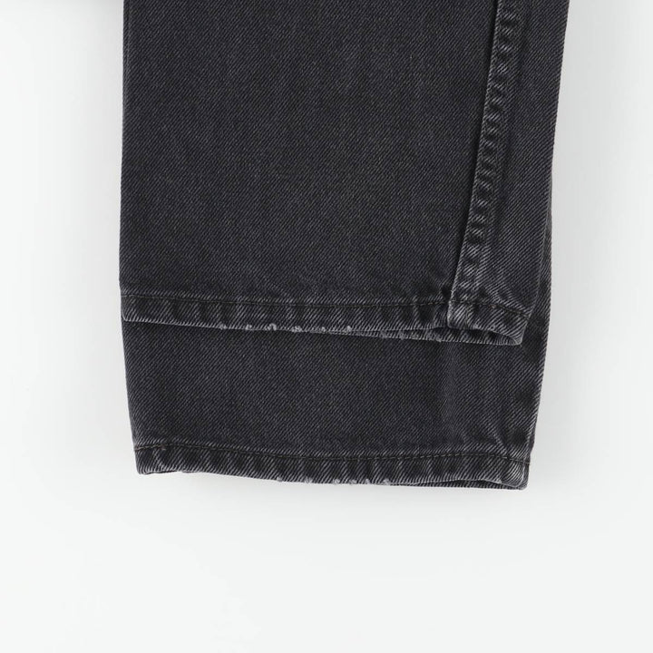 Levi's 505 Black Denim Tapered Denim Pants for Men, W33 equivalent cotton black type Vintage Second Hand