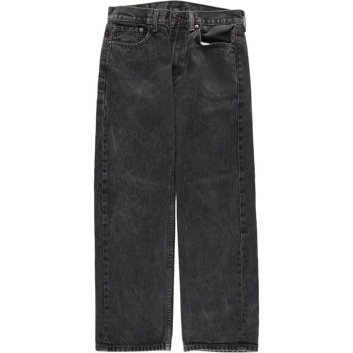 Vintage Levi's 505 black denim tapered denim pants, men's size W32. cotton black type Vintage Second Hand