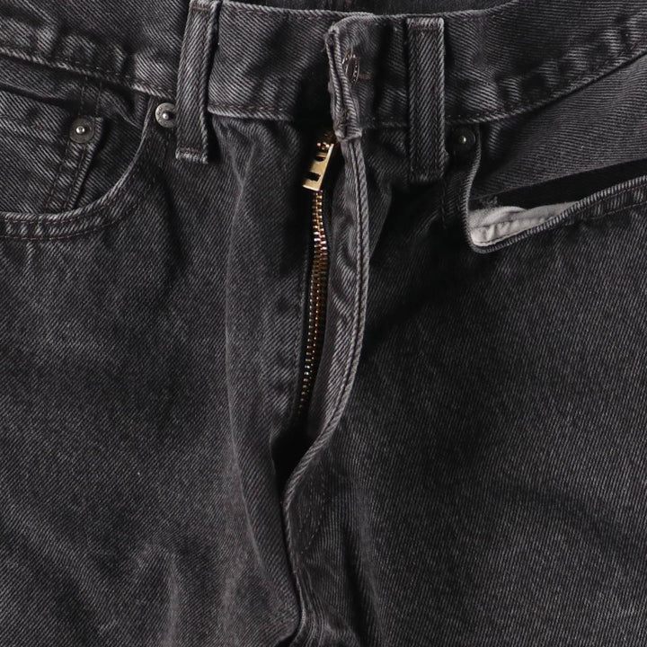 Vintage Levi's 505 black denim tapered denim pants, men's size W32. cotton black type Vintage Second Hand