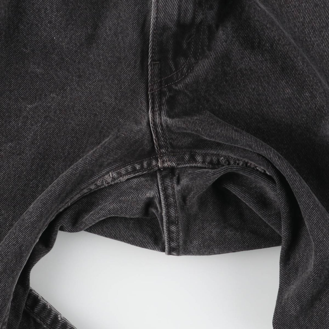 Vintage Levi's 505 black denim tapered denim pants, men's size W32. cotton black type Vintage Second Hand