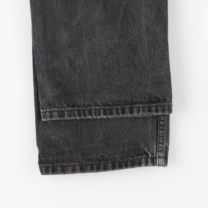 Vintage Levi's 505 black denim tapered denim pants, men's size W32. cotton black type Vintage Second Hand