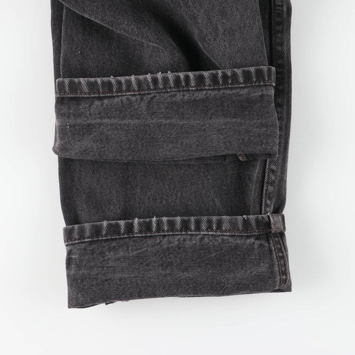Vintage Levi's 505 black denim tapered denim pants, men's size W32. cotton black type Vintage Second Hand