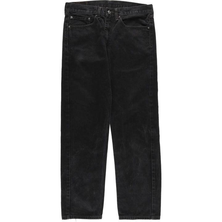 Levi's 505 Black Denim Tapered Denim Pants for Men, W34 equivalent cotton black type Vintage Second Hand