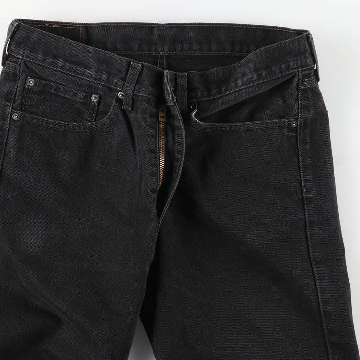 Levi's 505 Black Denim Tapered Denim Pants for Men, W34 equivalent cotton black type Vintage Second Hand