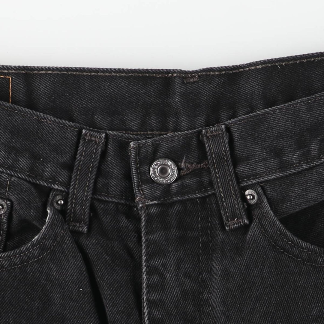 Levi's 505 Black Denim Tapered Denim Pants for Men, W34 equivalent cotton black type Vintage Second Hand