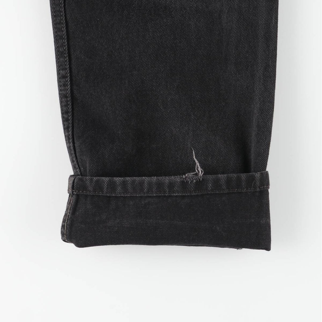 Levi's 505 Black Denim Tapered Denim Pants for Men, W34 equivalent cotton black type Vintage Second Hand