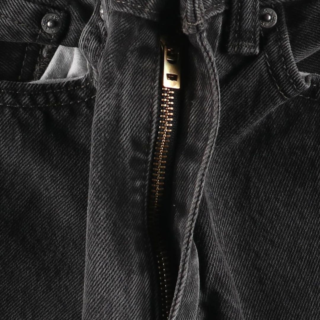 90'S Levi's 505 Black Denim Tapered Jeans, Men's Size W36 (approx.), Vintage cotton black type Vintage Second Hand