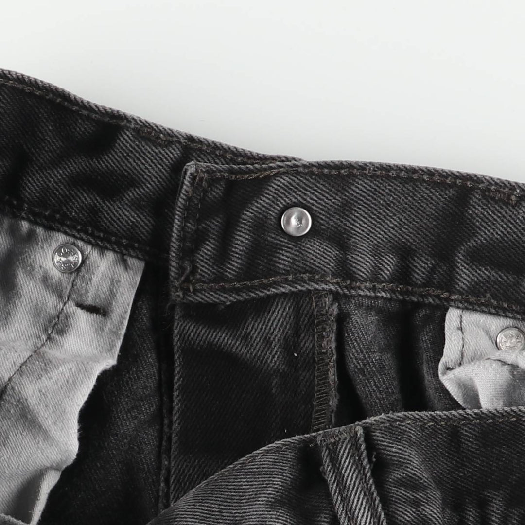90'S Levi's 505 Black Denim Tapered Jeans, Men's Size W36 (approx.), Vintage cotton black type Vintage Second Hand