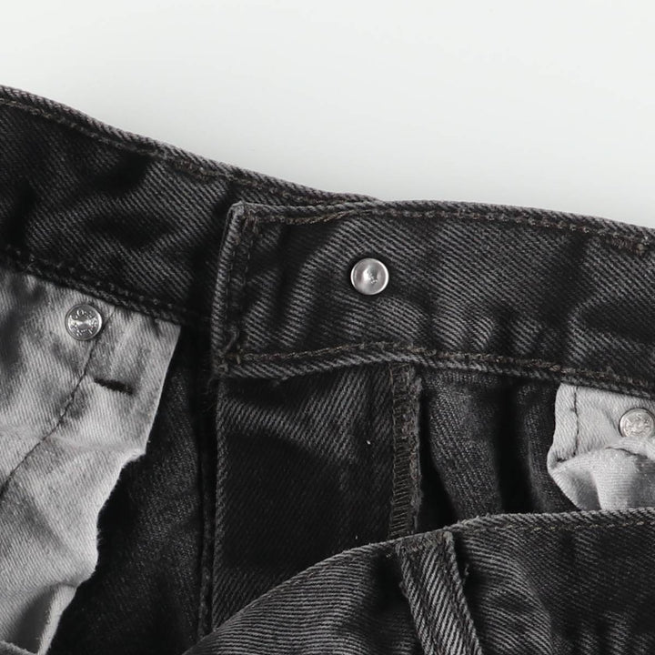 90'S Levi's 505 Black Denim Tapered Jeans, Men's Size W36 (approx.), Vintage cotton black type Vintage Second Hand