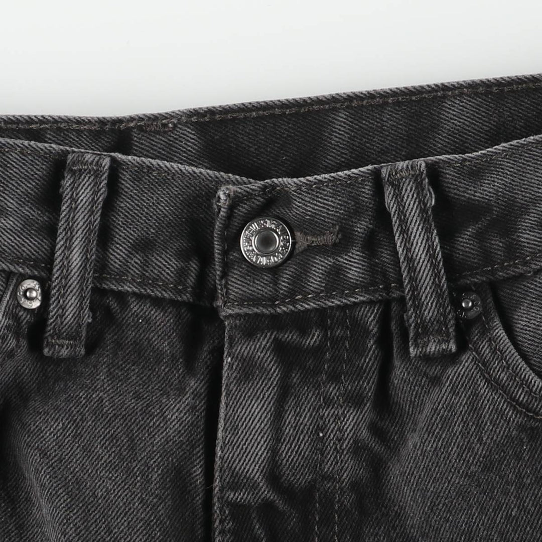 90'S Levi's 505 Black Denim Tapered Jeans, Men's Size W36 (approx.), Vintage cotton black type Vintage Second Hand
