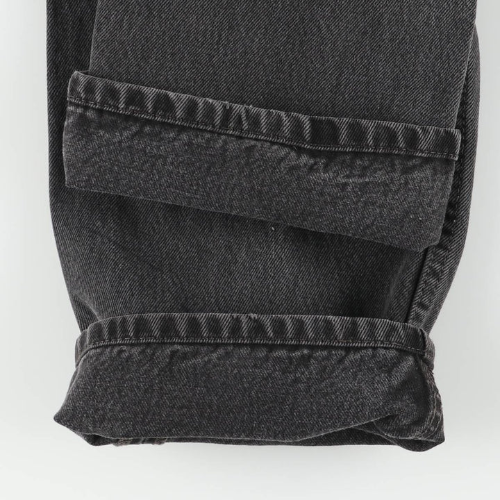 90'S Levi's 505 Black Denim Tapered Jeans, Men's Size W36 (approx.), Vintage cotton black type Vintage Second Hand