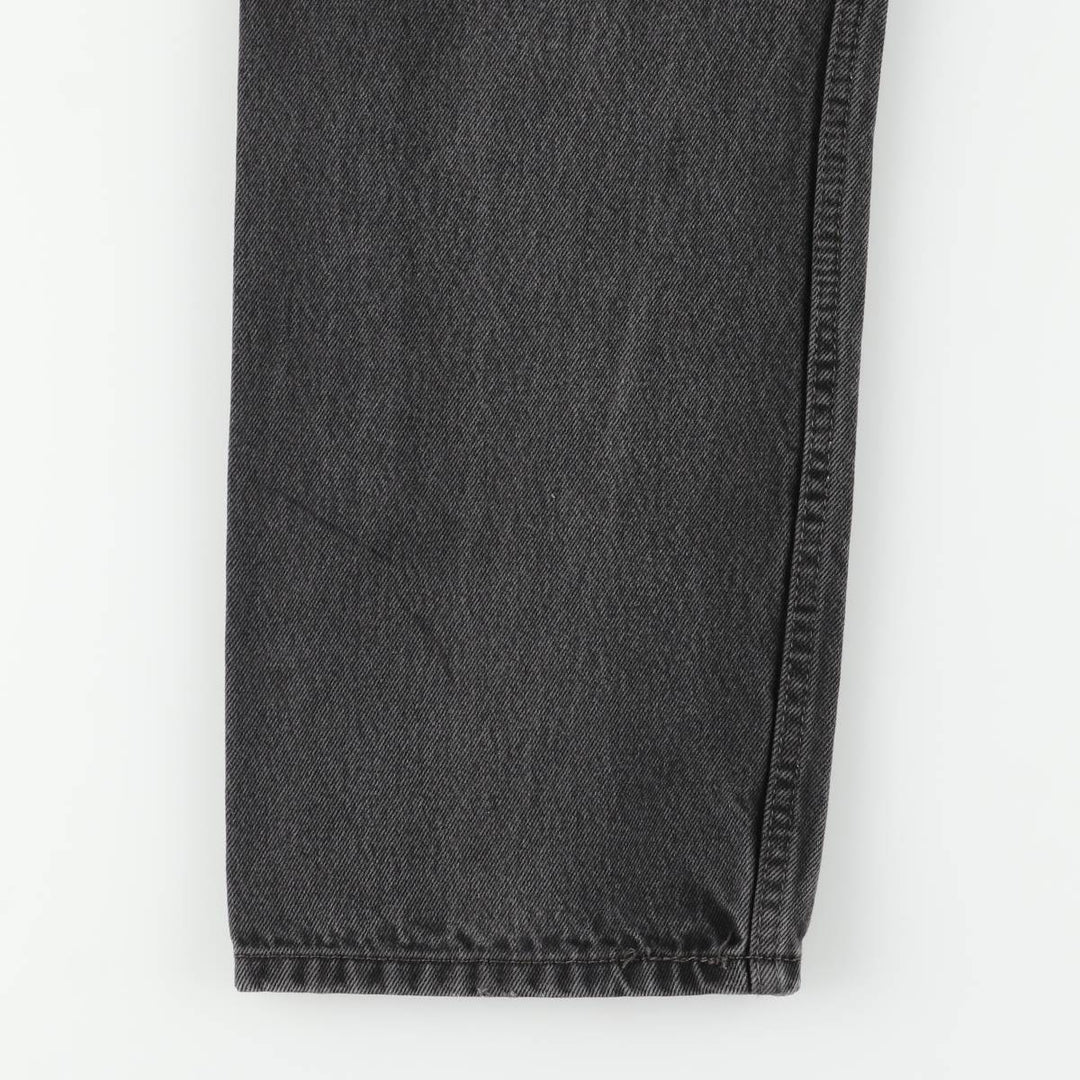 90'S Levi's 505 Black Denim Tapered Jeans, Men's Size W36 (approx.), Vintage cotton black type Vintage Second Hand