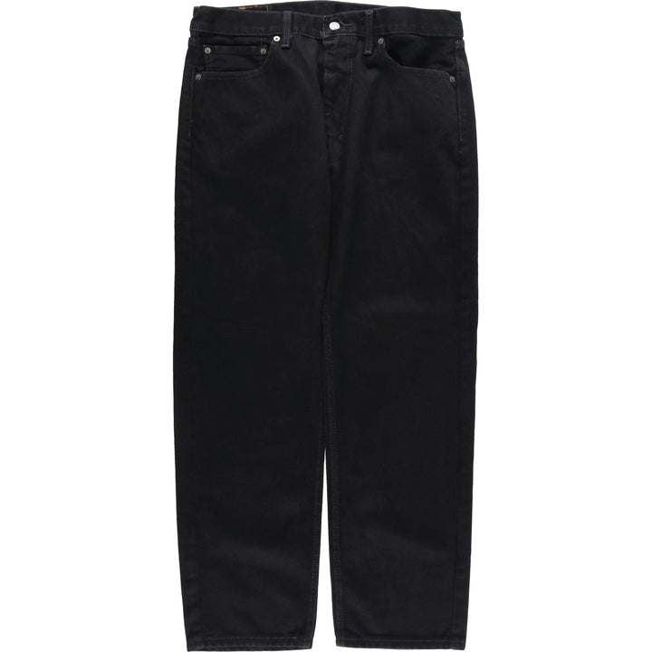 Levi's 505 Black Denim Tapered Denim Pants for Men, W35 equivalent cotton black type Vintage Second Hand