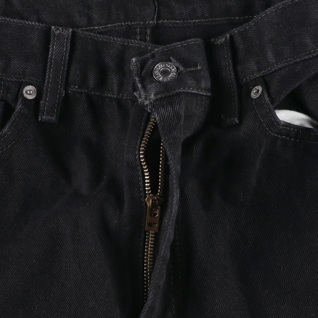 Levi's 505 Black Denim Tapered Denim Pants for Men, W35 equivalent cotton black type Vintage Second Hand
