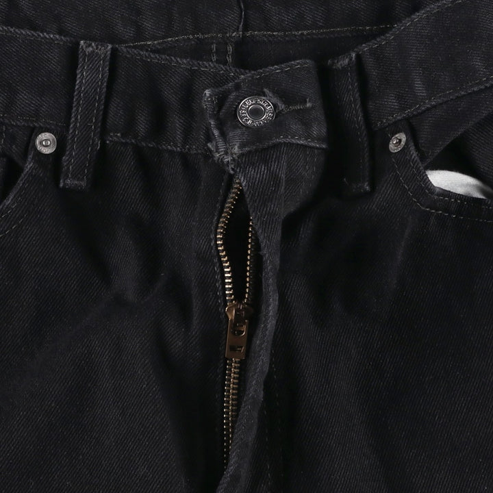 Levi's 505 Black Denim Tapered Denim Pants for Men, W35 equivalent cotton black type Vintage Second Hand