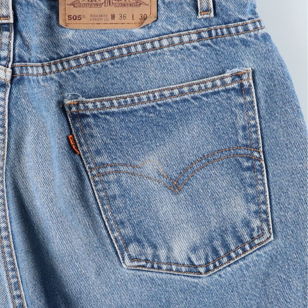 90'S Levi's Regular Fit Straight Leg Orange Tab Tapered Denim Pants, Men's Size W36 (approx.), Vintage cotton blue type Vintage Second Hand