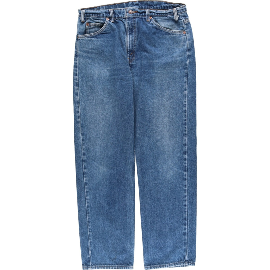 90'S Levi's 505 Regular Fit Straight Leg Orange Tab Tapered Denim Pants, Men's Size W33 (approx.), Vintage cotton blue type Vintage Second Hand