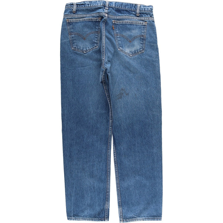90'S Levi's 505 Regular Fit Straight Leg Orange Tab Tapered Denim Pants, Men's Size W33 (approx.), Vintage cotton blue type Vintage Second Hand