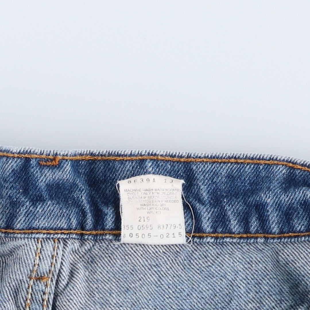 90'S Levi's 505 Regular Fit Straight Leg Orange Tab Tapered Denim Pants, Men's Size W33 (approx.), Vintage cotton blue type Vintage Second Hand