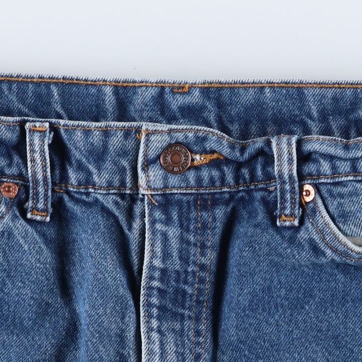 90'S Levi's 505 Regular Fit Straight Leg Orange Tab Tapered Denim Pants, Men's Size W33 (approx.), Vintage cotton blue type Vintage Second Hand