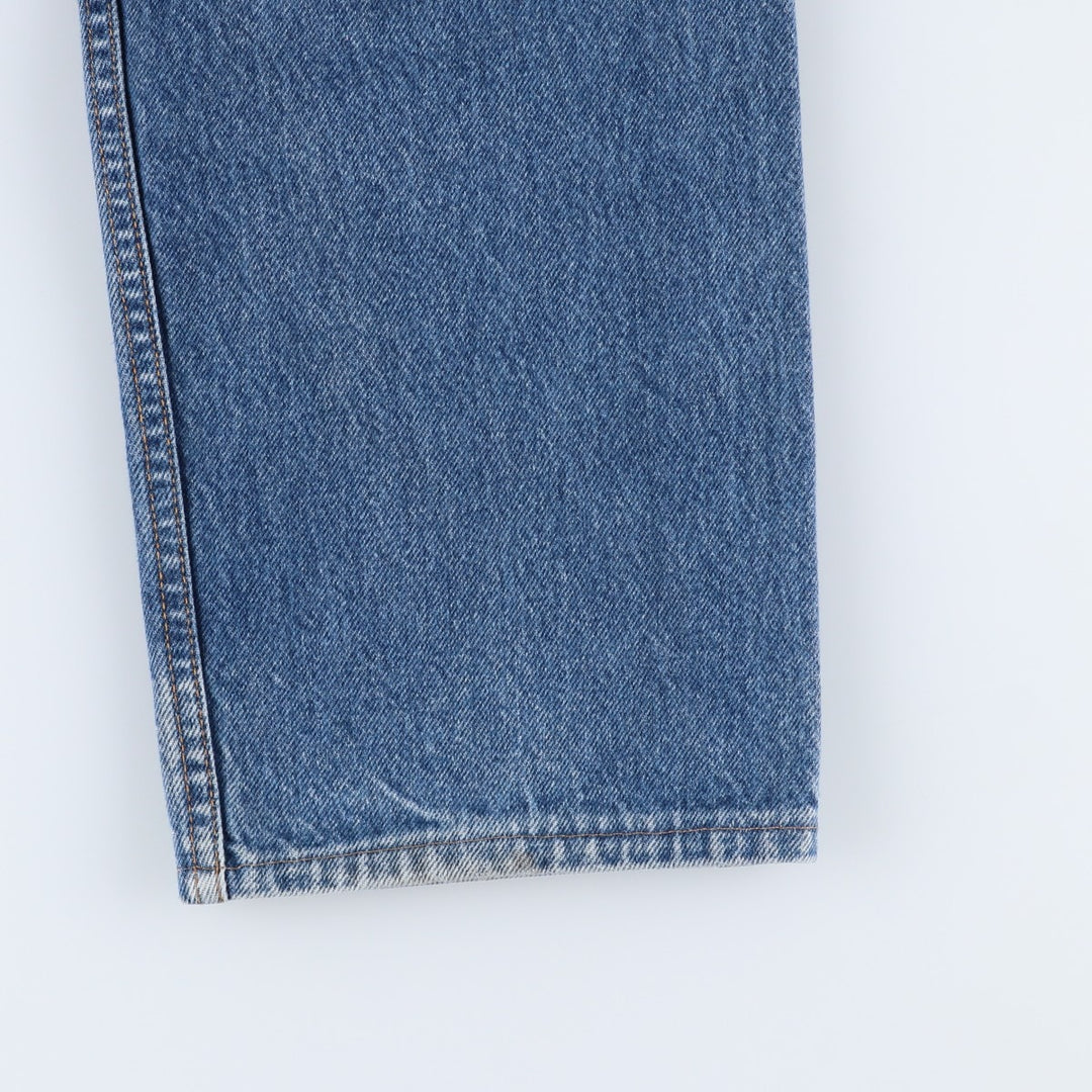 90'S Levi's 505 Regular Fit Straight Leg Orange Tab Tapered Denim Pants, Men's Size W33 (approx.), Vintage cotton blue type Vintage Second Hand