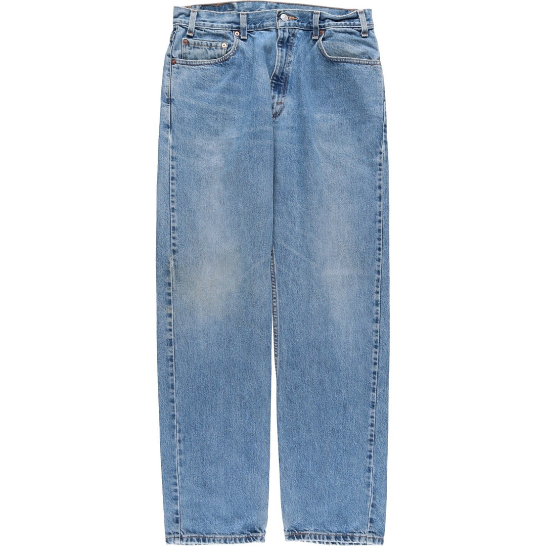 00'S Levi's 505 tapered denim pants for men, size w35 cotton blue type Vintage Second Hand