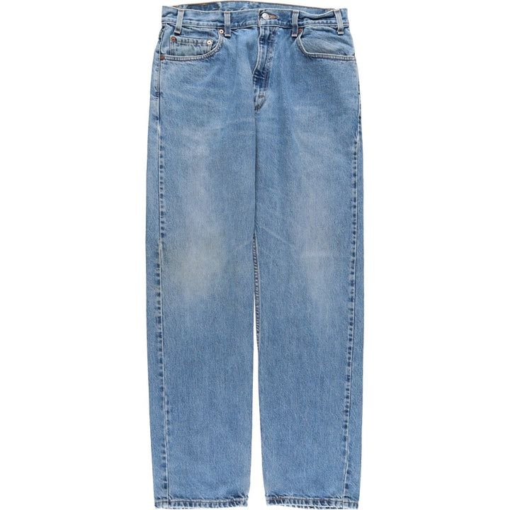 00'S Levi's 505 tapered denim pants for men, size w35 cotton blue type Vintage Second Hand
