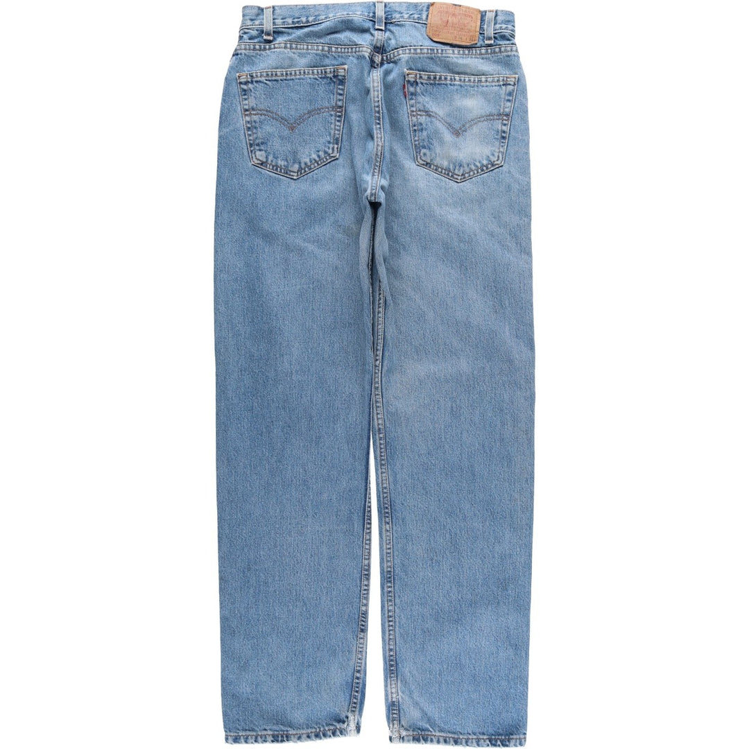 00'S Levi's 505 tapered denim pants for men, size w35 cotton blue type Vintage Second Hand