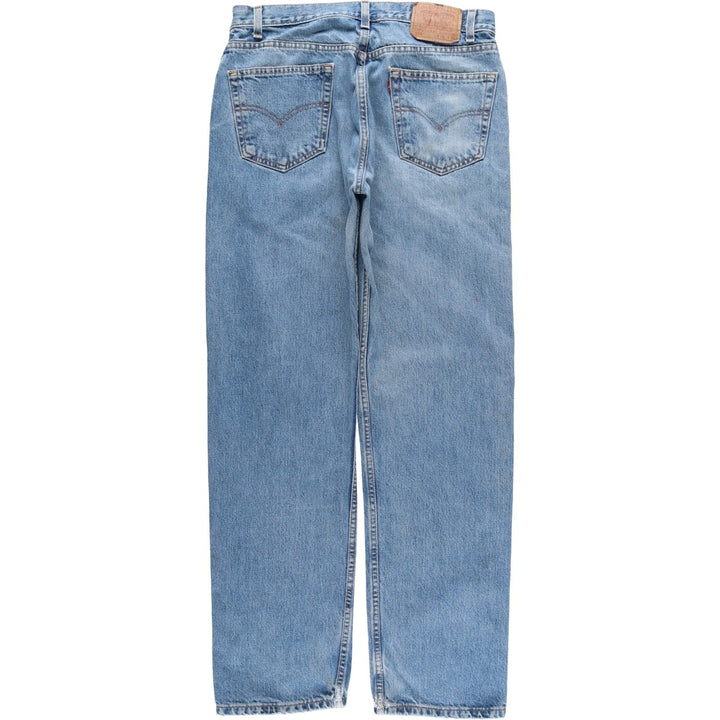 00'S Levi's 505 tapered denim pants for men, size w35 cotton blue type Vintage Second Hand