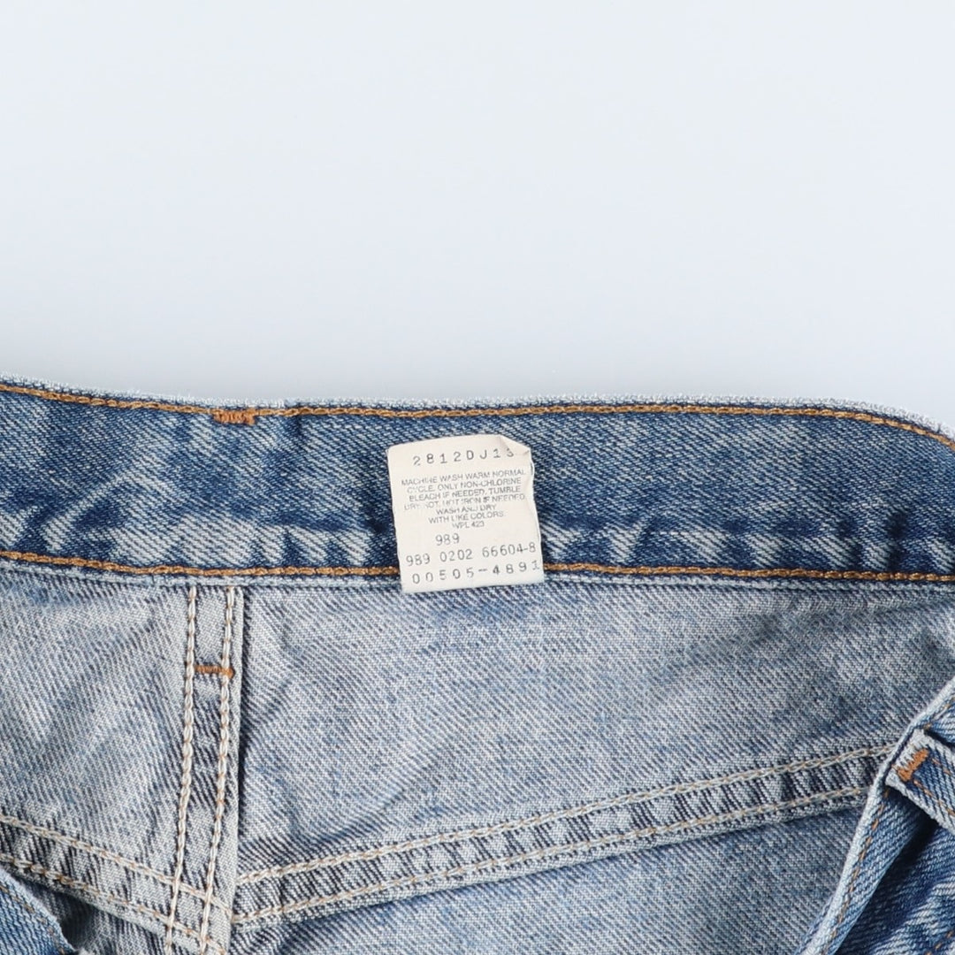 00'S Levi's 505 tapered denim pants for men, size w35 cotton blue type Vintage Second Hand
