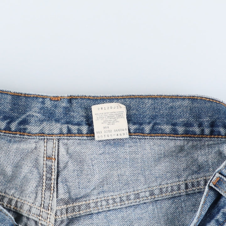 00'S Levi's 505 tapered denim pants for men, size w35 cotton blue type Vintage Second Hand