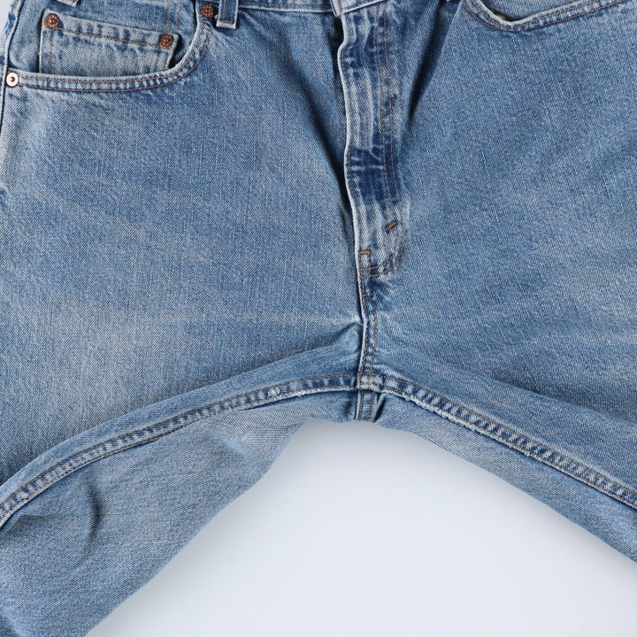 00'S Levi's 505 tapered denim pants for men, size w35 cotton blue type Vintage Second Hand
