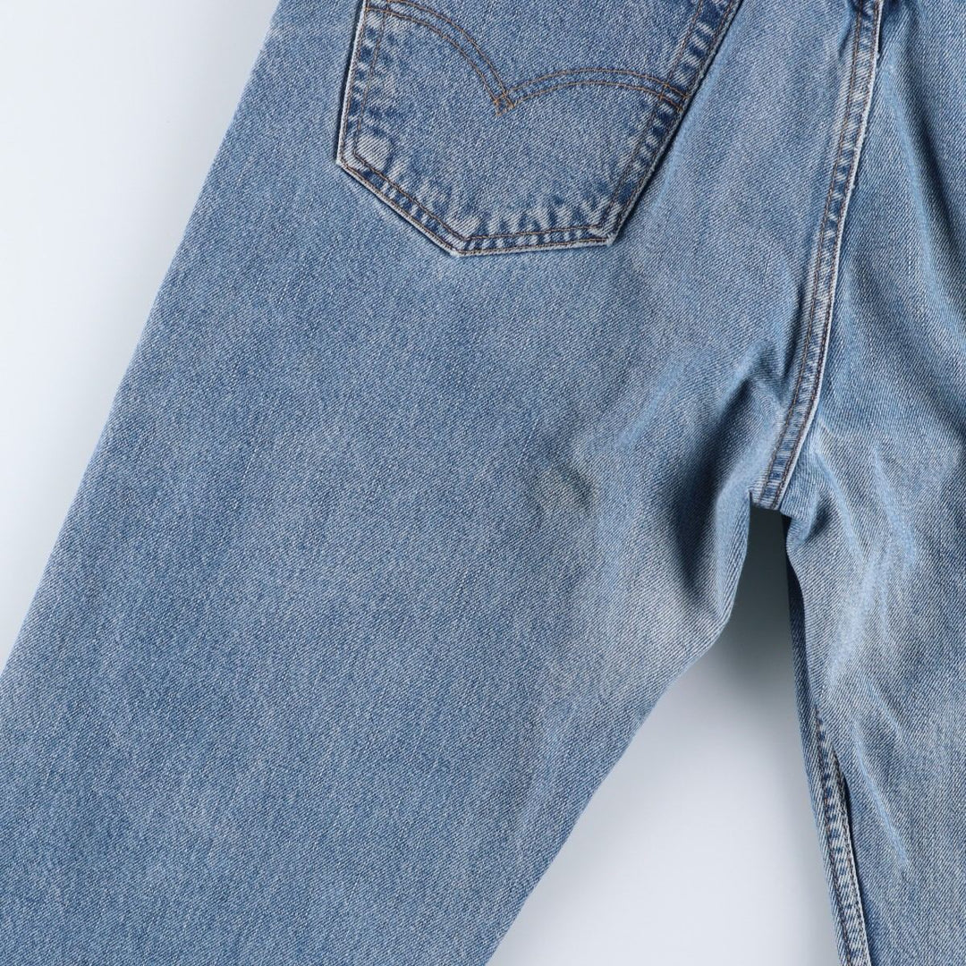 00'S Levi's 505 tapered denim pants for men, size w35 cotton blue type Vintage Second Hand