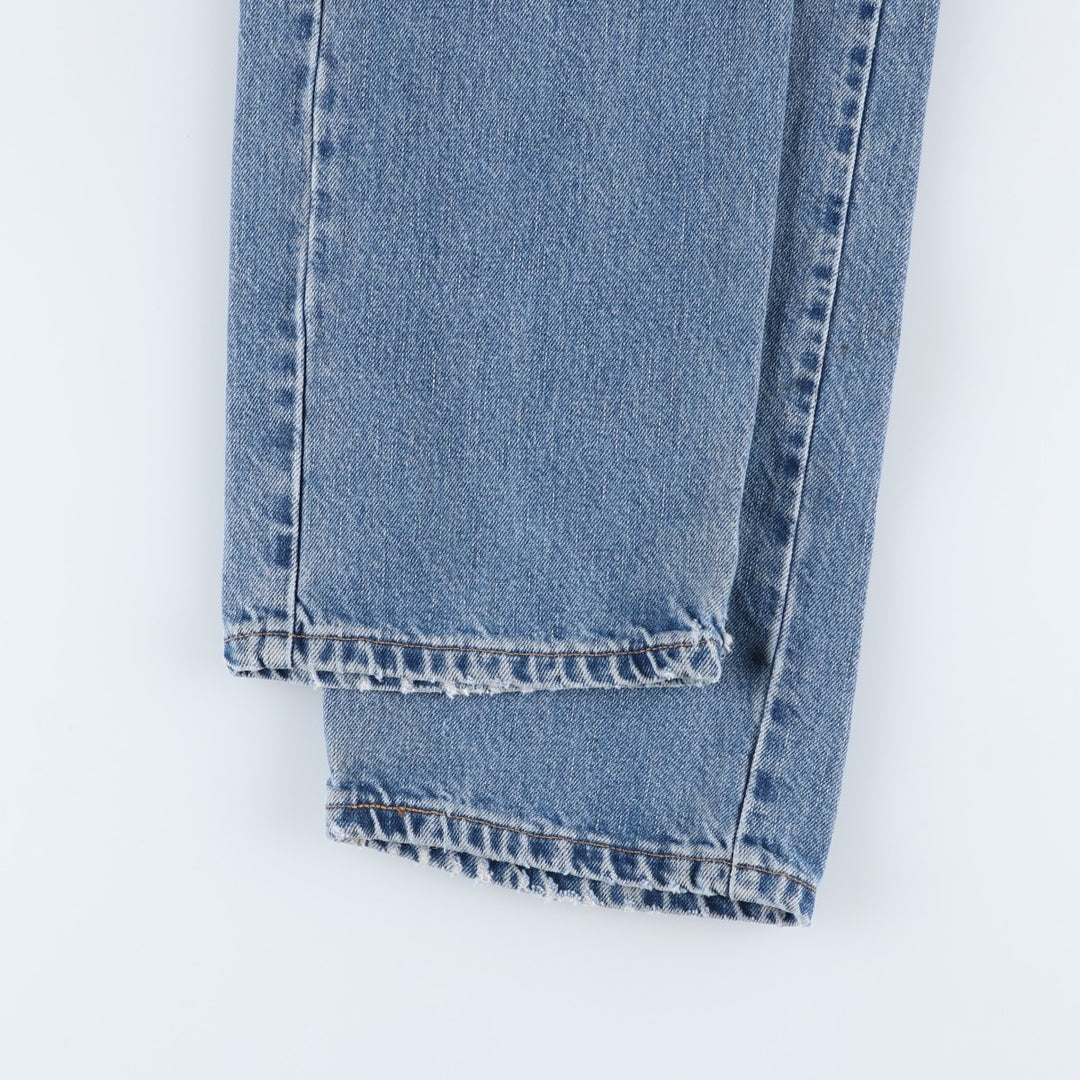 00'S Levi's 505 tapered denim pants for men, size w35 cotton blue type Vintage Second Hand
