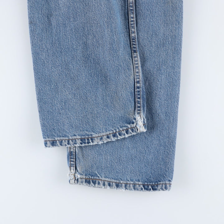 00'S Levi's 505 tapered denim pants for men, size w35 cotton blue type Vintage Second Hand