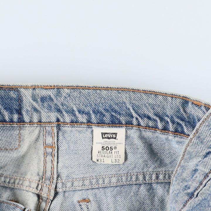 90'S Levi's 505 Orange Tab Tapered Denim Pants Men's W30 Vintage cotton Blue type light blue Vintage Second Hand