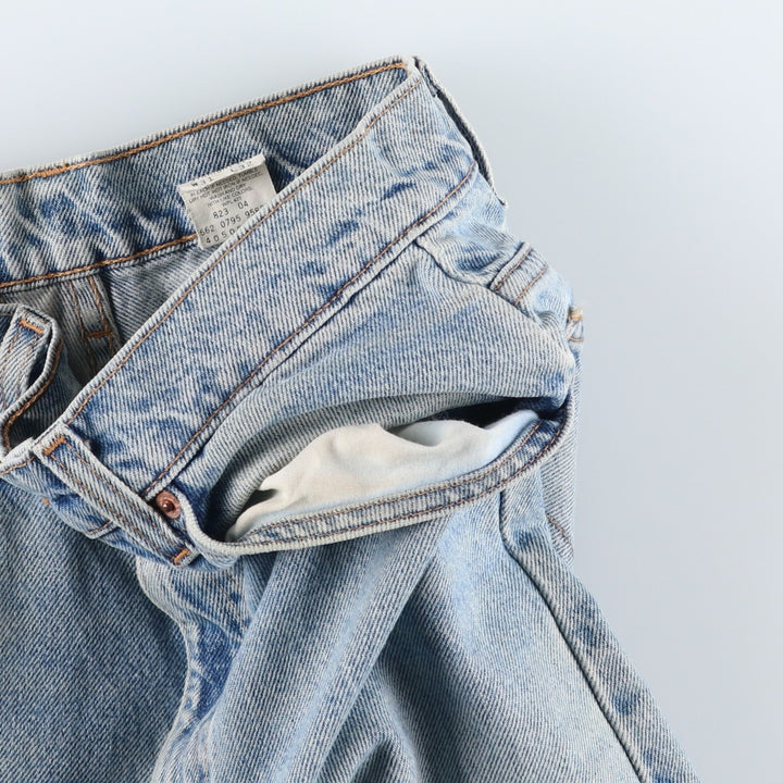 90'S Levi's 505 Orange Tab Tapered Denim Pants Men's W30 Vintage cotton Blue type light blue Vintage Second Hand