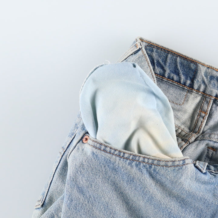 90'S Levi's 505 Orange Tab Tapered Denim Pants Men's W30 Vintage cotton Blue type light blue Vintage Second Hand