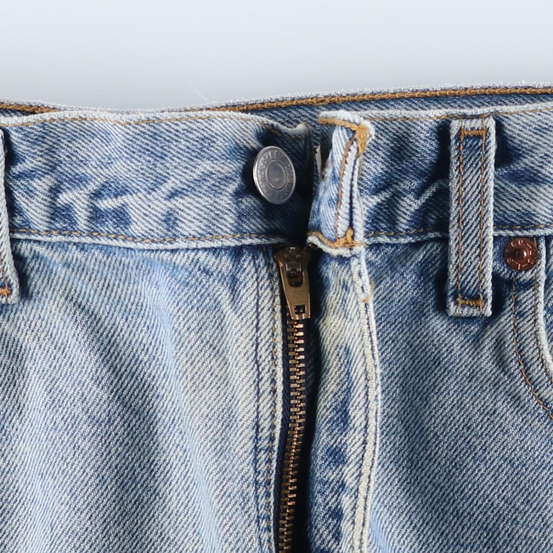 00'S Levi's 505 REGULAR FIT STRAIGHT LEG tapered denim pants for men, size w35 cotton Blue type light blue Vintage Second Hand