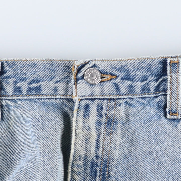 00'S Levi's 505 REGULAR FIT STRAIGHT LEG tapered denim pants for men, size w35 cotton Blue type light blue Vintage Second Hand